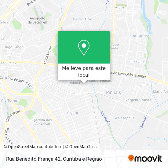 Rua Benedito França 42 mapa