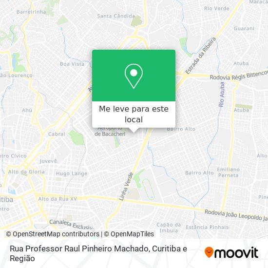 Rua Professor Raul Pinheiro Machado mapa