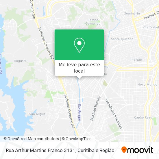 Rua Arthur Martins Franco 3131 mapa