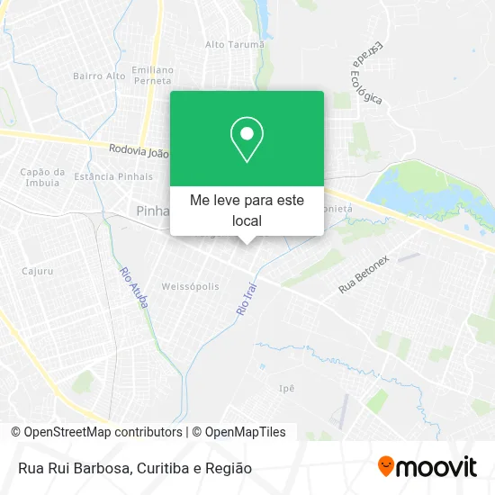 Rua Rui Barbosa mapa
