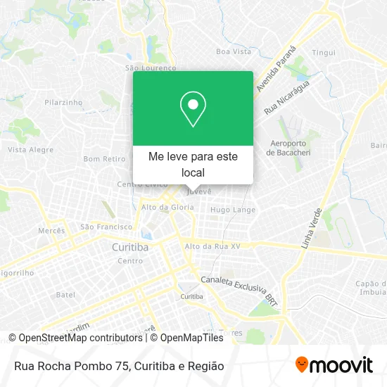 Rua Rocha Pombo 75 mapa