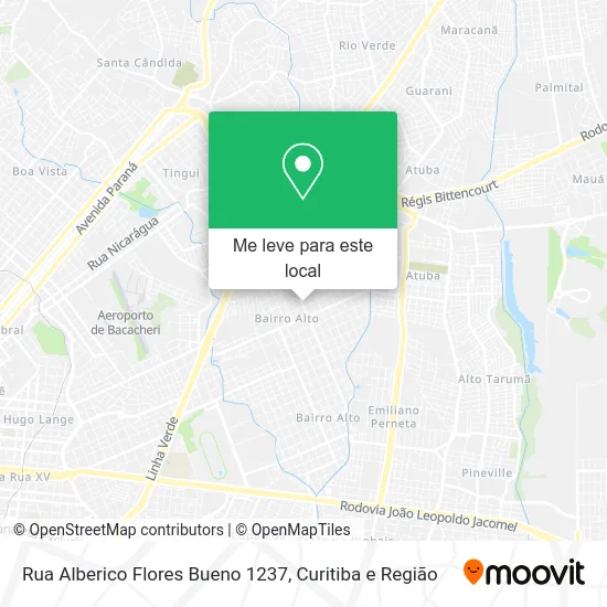 Rua Alberico Flores Bueno 1237 mapa