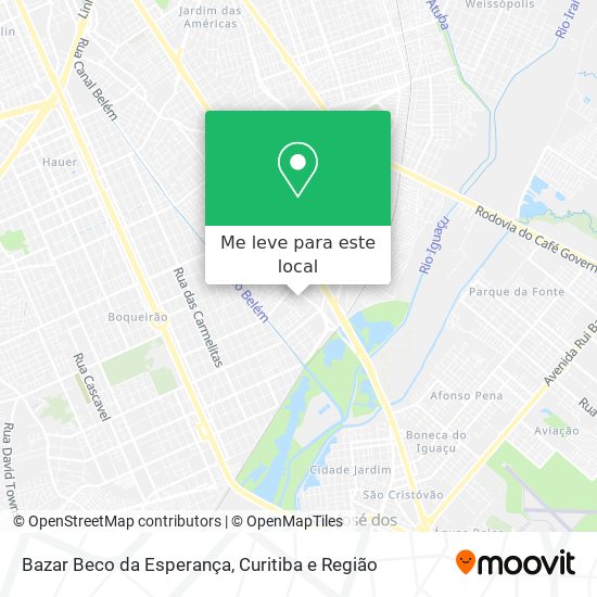 Bazar Beco da Esperança mapa