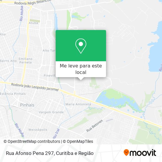 Rua Afonso Pena 297 mapa