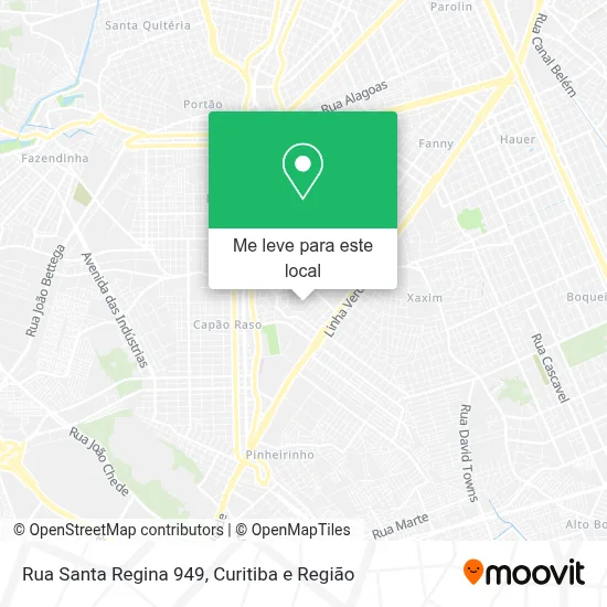 Rua Santa Regina 949 mapa