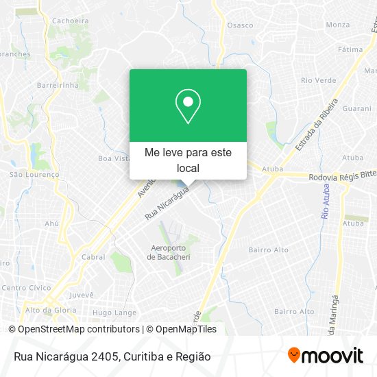 Rua Nicarágua 2405 mapa