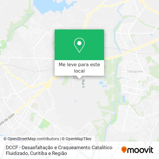 DCCF - Desasfaltação e Craqueamento Catalítico Fluidizado mapa