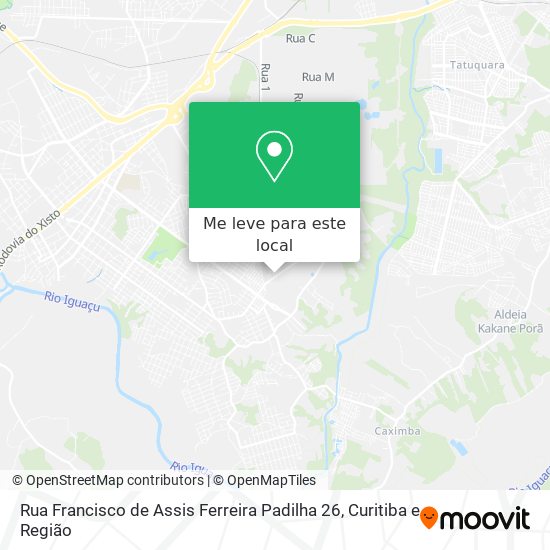 Rua Francisco de Assis Ferreira Padilha 26 mapa