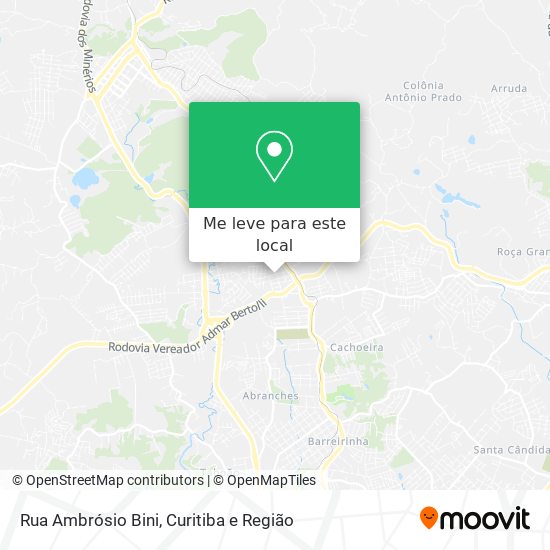 Rua Ambrósio Bini mapa