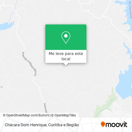 Chácara Dom Henrique mapa