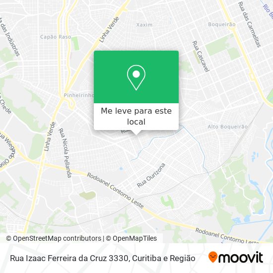Rua Izaac Ferreira da Cruz 3330 mapa