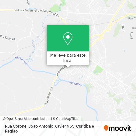 Rua Coronel João Antonio Xavier 965 mapa