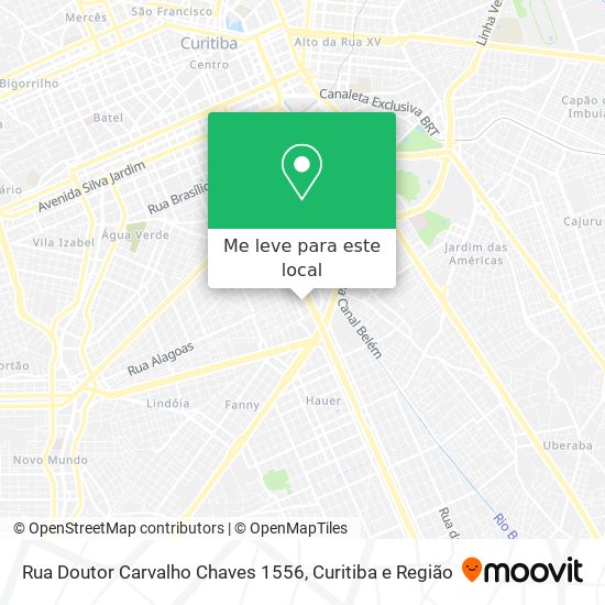 Rua Doutor Carvalho Chaves 1556 mapa