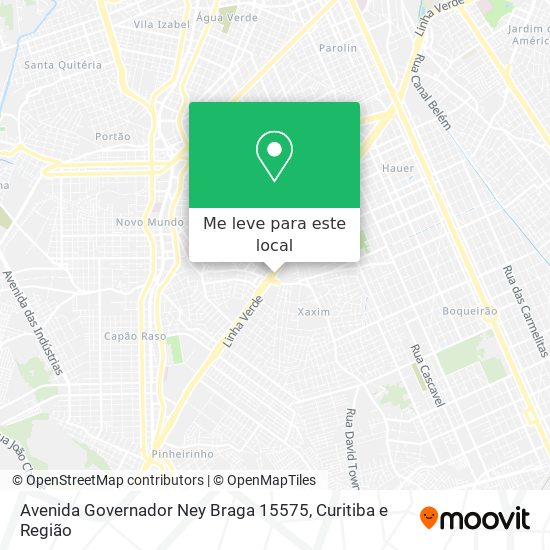 Avenida Governador Ney Braga 15575 mapa