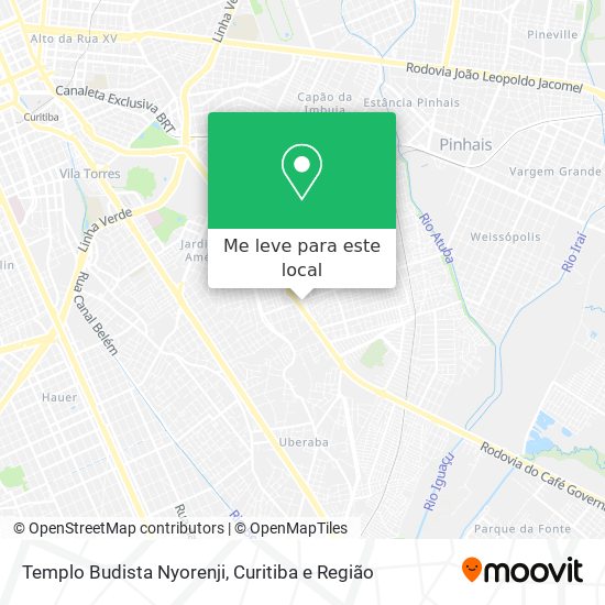 Templo Budista Nyorenji mapa