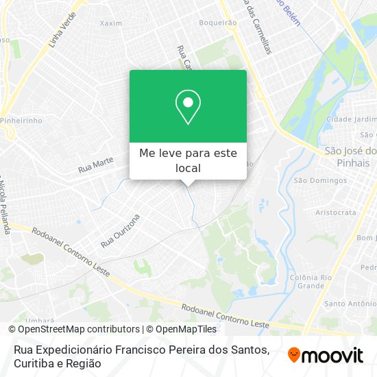 Rua Expedicionário Francisco Pereira dos Santos mapa