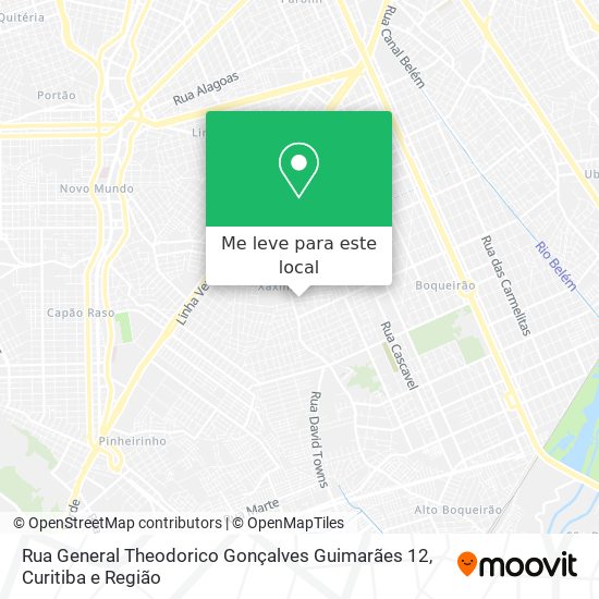 Rua General Theodorico Gonçalves Guimarães 12 mapa