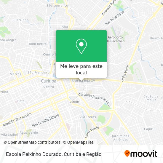 Escola Peixinho Dourado mapa