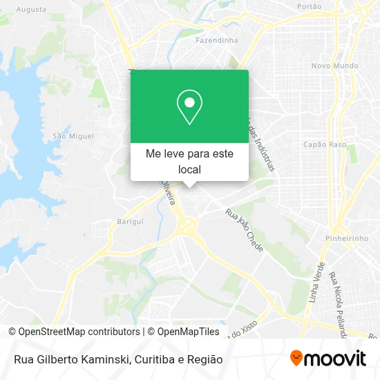 Rua Gilberto Kaminski mapa