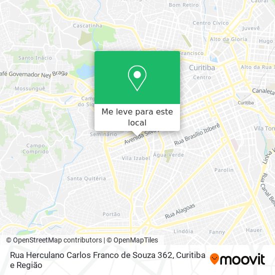 Rua Herculano Carlos Franco de Souza 362 mapa