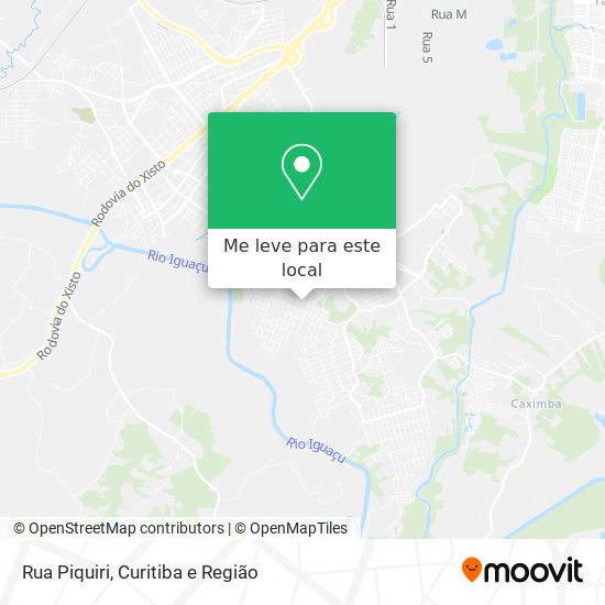 Rua Piquiri mapa