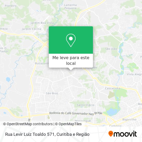 Rua Levir Luiz Toaldo 571 mapa