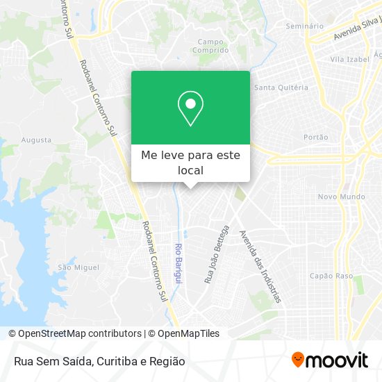 Rua Sem Saída mapa