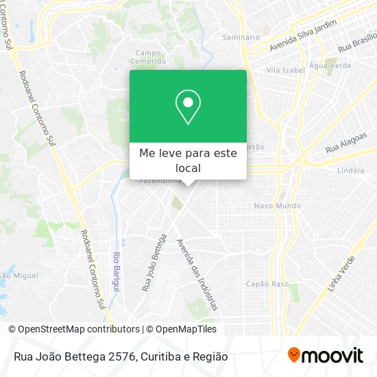 Rua João Bettega 2576 mapa