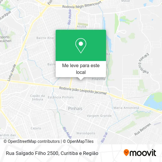 Rua Salgado Filho 2500 mapa