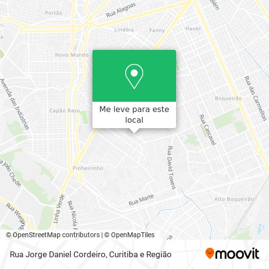 Rua Jorge Daniel Cordeiro mapa