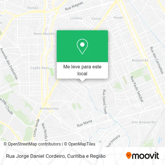 Rua Jorge Daniel Cordeiro mapa