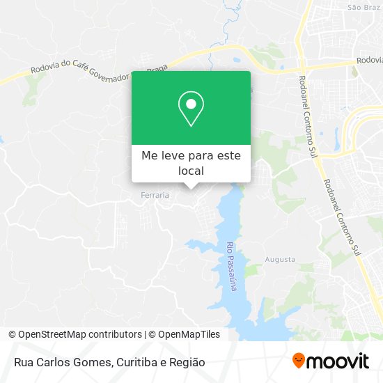 Rua Carlos Gomes mapa