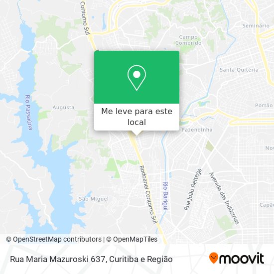 Rua Maria Mazuroski 637 mapa