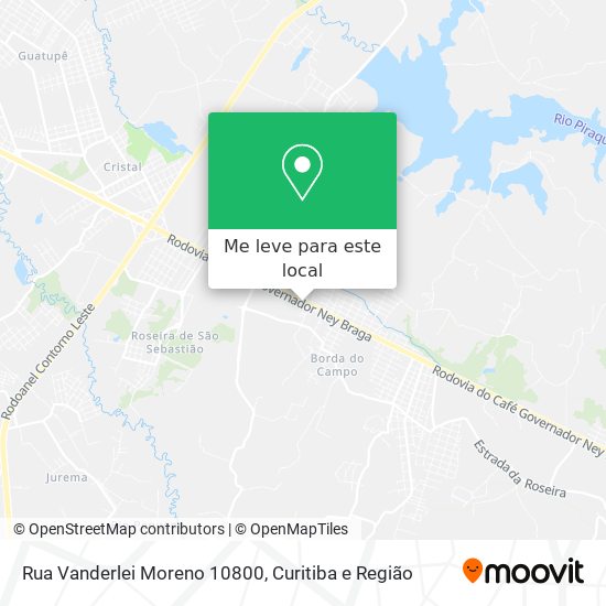Rua Vanderlei Moreno 10800 mapa