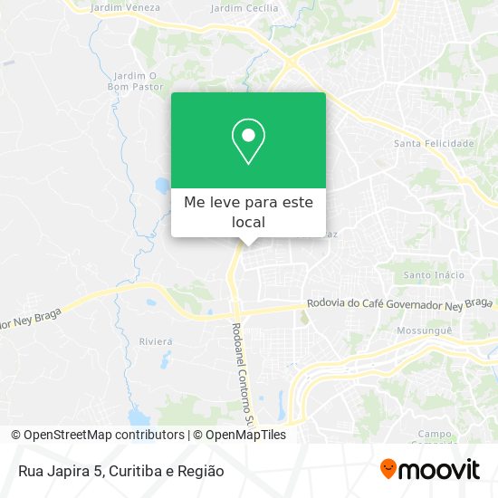 Rua Japira 5 mapa