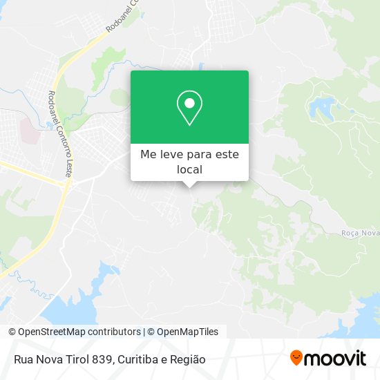 Rua Nova Tirol 839 mapa