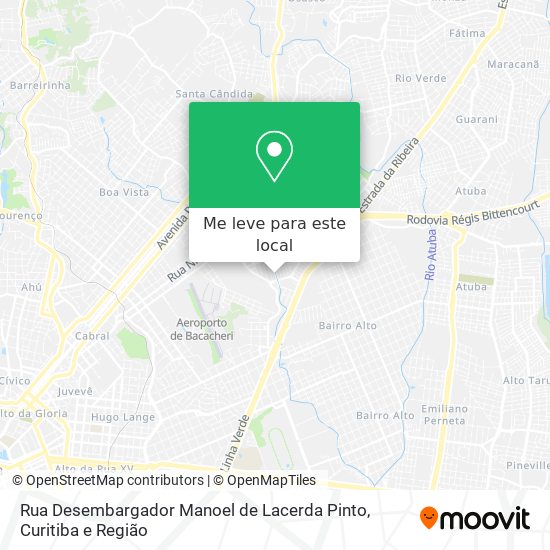 Rua Desembargador Manoel de Lacerda Pinto mapa