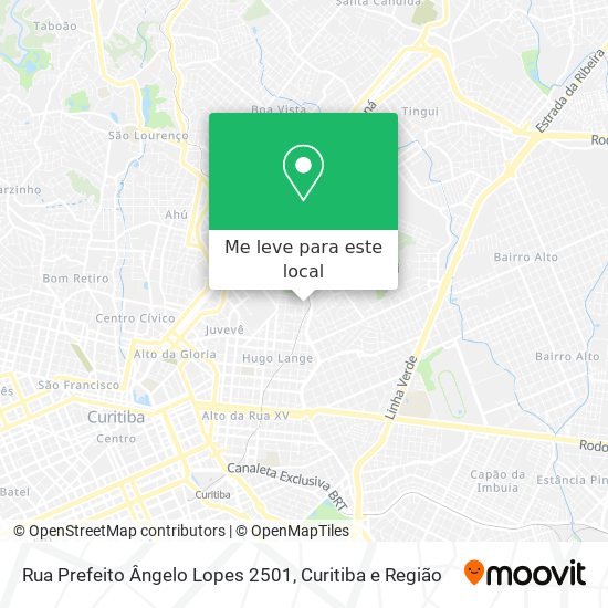 Rua Prefeito Ângelo Lopes 2501 mapa