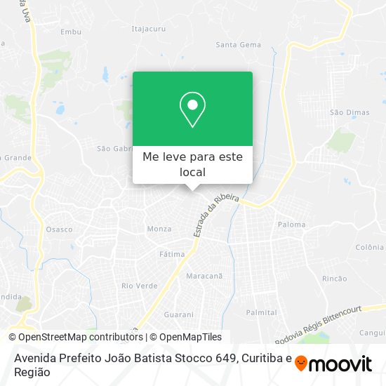 Avenida Prefeito João Batista Stocco 649 mapa