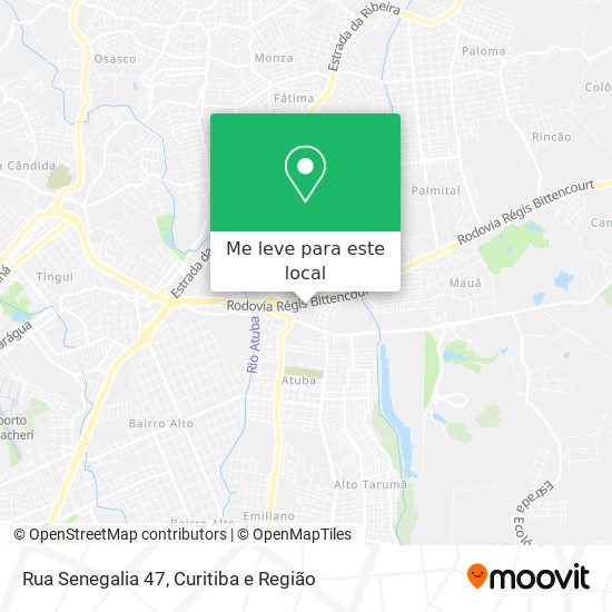 Rua Senegalia 47 mapa