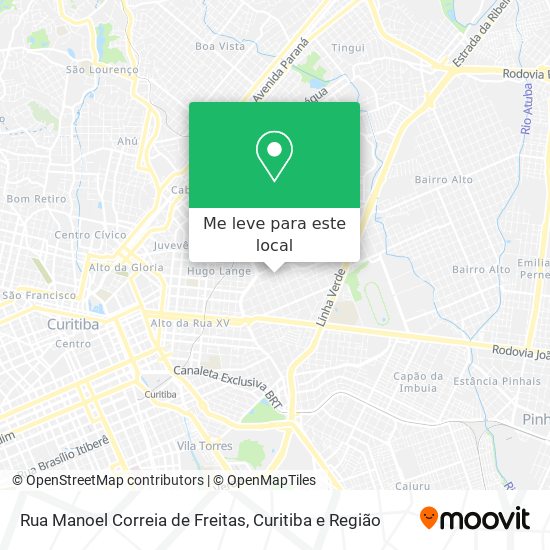 Rua Manoel Correia de Freitas mapa