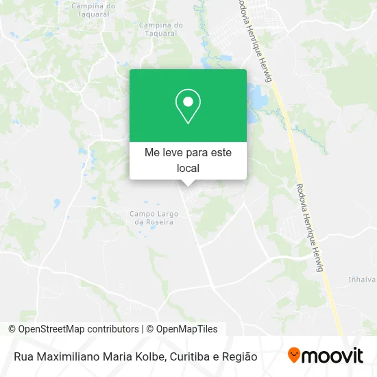 Rua Maximiliano Maria Kolbe mapa