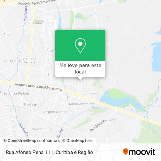 Rua Afonso Pena 111 mapa