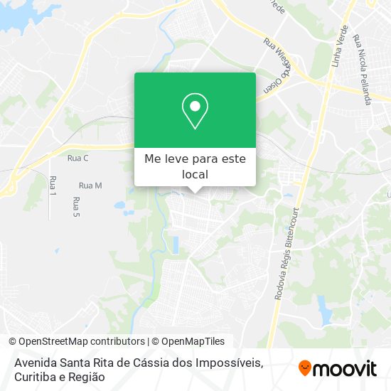 Avenida Santa Rita de Cássia dos Impossíveis mapa