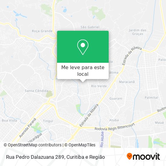 Rua Pedro Dalazuana 289 mapa