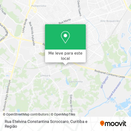 Rua Etelvina Constantina Scroccaro mapa