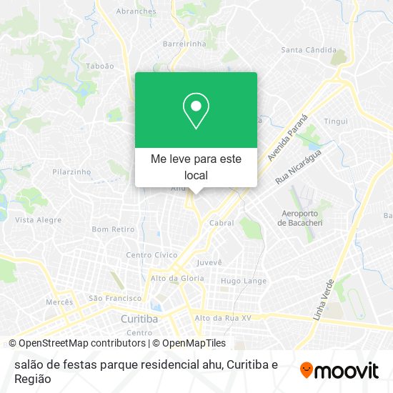 salão de festas parque residencial ahu mapa