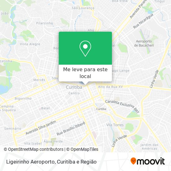 Ligeirinho Aeroporto mapa