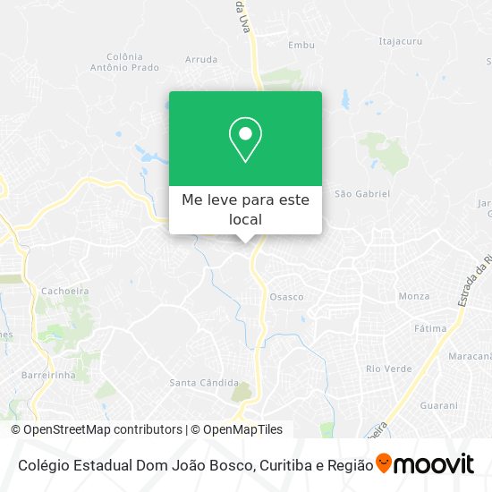 Colégio Estadual Dom João Bosco mapa