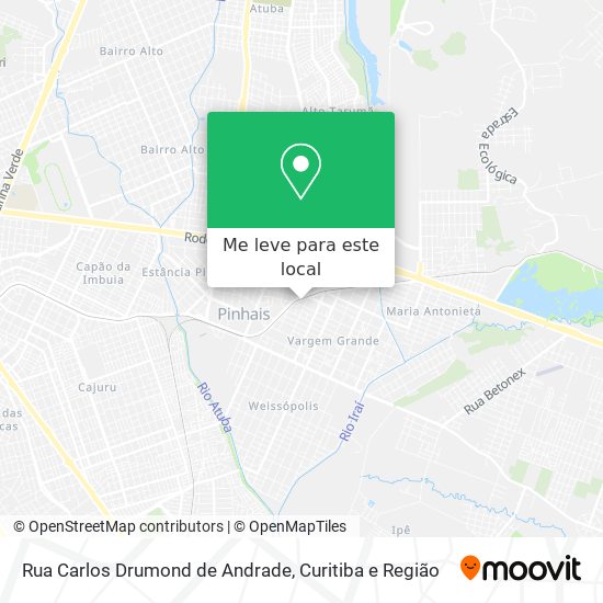 Rua Carlos Drumond de Andrade mapa